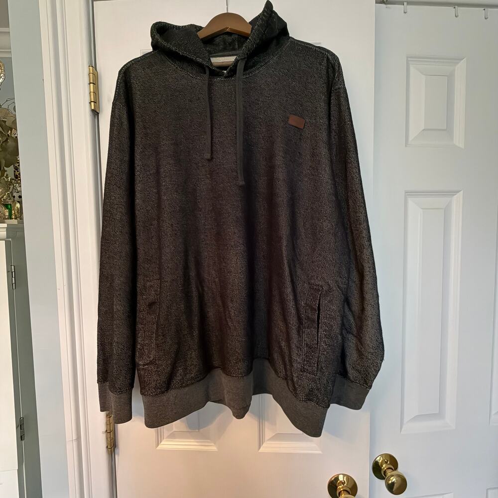 Men's Dark Blue/Grey O'Neill Hoodie with Pockets Cozy Poly/Cotton Blend XL